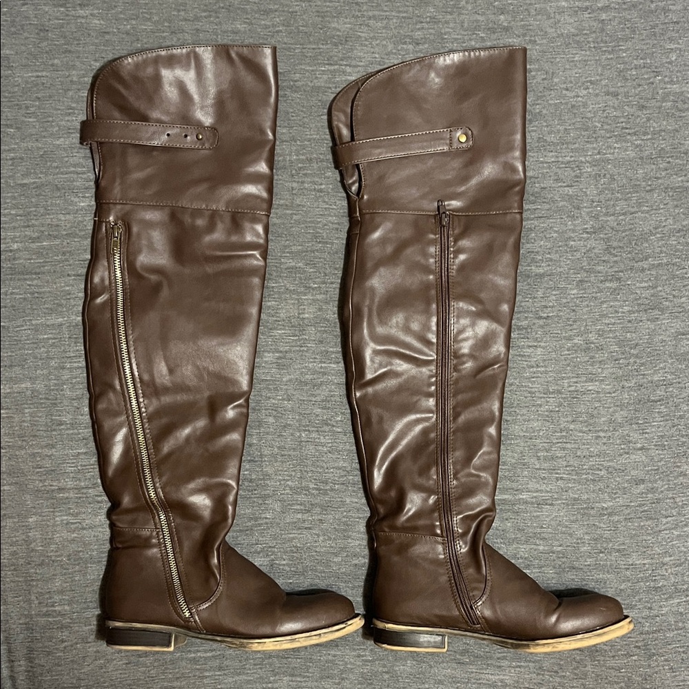 Ovi Chocolate Over-the-Knee Boots
